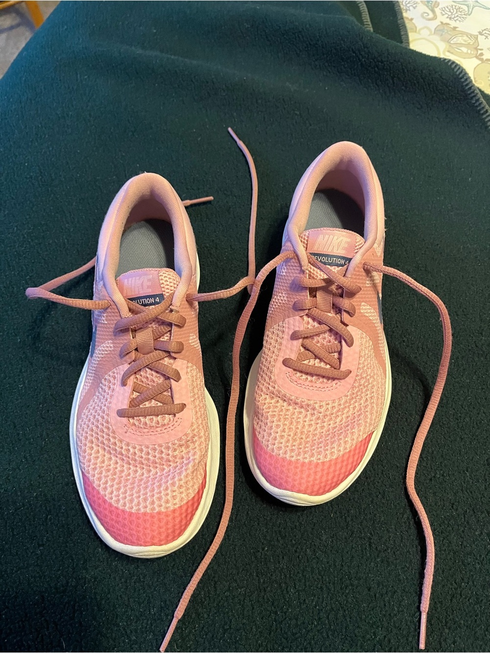 Nike Two Tone Pink Athletic Sneakers with Mesh Upper